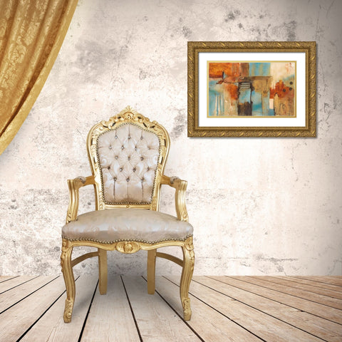 Desert Gold Ornate Wood Framed Art Print with Double Matting by Villarreal Villarreal, Gabriela