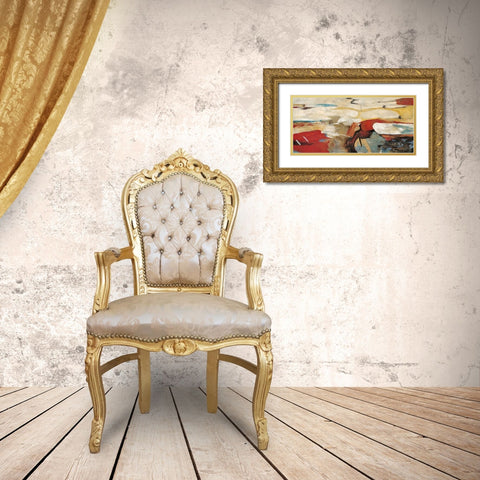 Latitudes Gold Ornate Wood Framed Art Print with Double Matting by Villareal Villareal, Gabriella