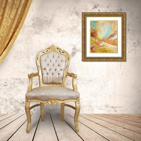 Shifting Slope Gold Ornate Wood Framed Art Print with Double Matting by Villarreal Villarreal, Gabriela