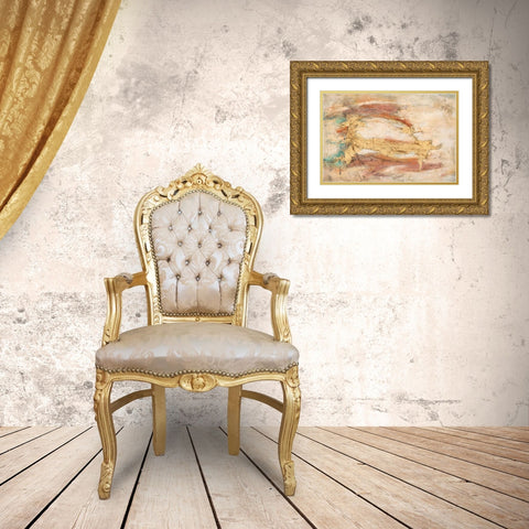 Land, Water, Sky Gold Ornate Wood Framed Art Print with Double Matting by Villarreal Villarreal, Gabriela