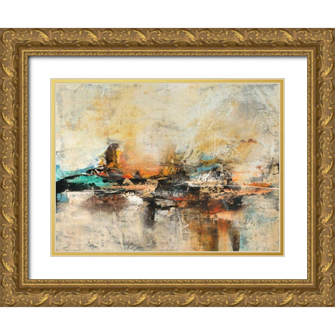 Desconstructed 1 Gold Ornate Wood Framed Art Print with Double Matting by Villarreal Villarreal, Gabriela