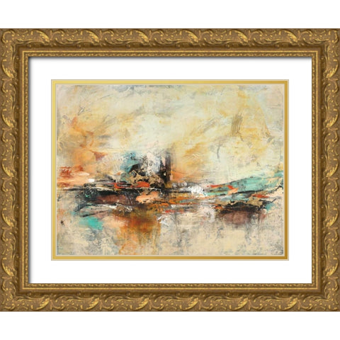 Deconstructed 2 Gold Ornate Wood Framed Art Print with Double Matting by Villarreal Villarreal, Gabriela