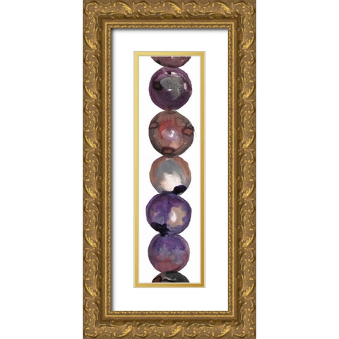 Circular Waters 1 Gold Ornate Wood Framed Art Print with Double Matting by Gold, Lora