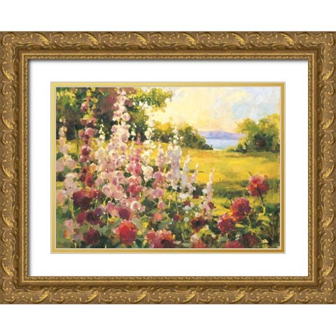 Ocean Vista Gold Ornate Wood Framed Art Print with Double Matting by Grant, Kay