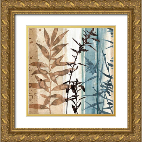 Watermark Branches Gold Ornate Wood Framed Art Print with Double Matting by Pluch, Melissa