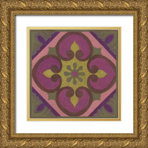 Global Clover Gold Ornate Wood Framed Art Print with Double Matting by Smith, Hope