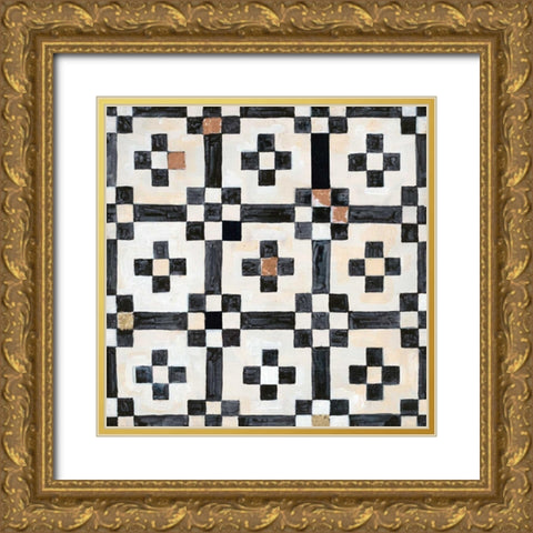 Tribal Impression 2 Gold Ornate Wood Framed Art Print with Double Matting by Smith, Hope