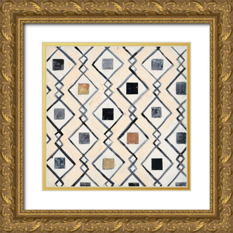Tribal Impression 3 Gold Ornate Wood Framed Art Print with Double Matting by Smith, Hope