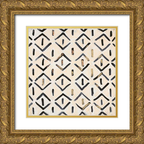 Tribal Impression 8 Gold Ornate Wood Framed Art Print with Double Matting by Smith, Hope