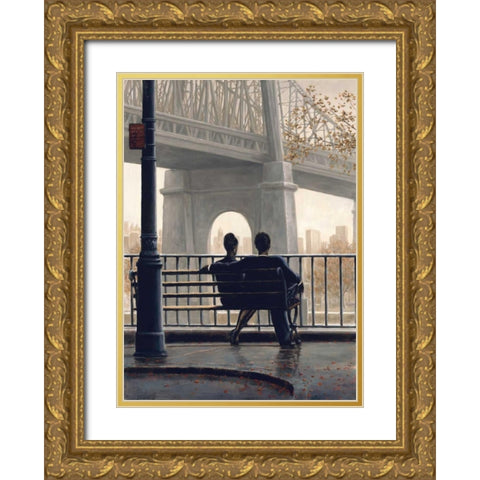 Urban Reflections Gold Ornate Wood Framed Art Print with Double Matting by Sullivan, Miles