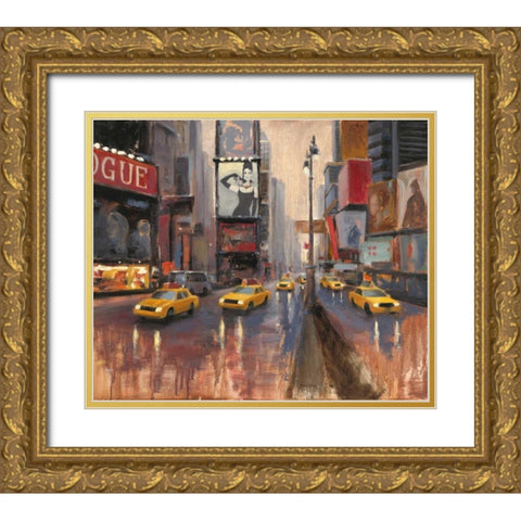 Urban Lady Gold Ornate Wood Framed Art Print with Double Matting by Sullivan, Myles