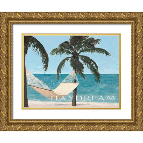 Escape and Daydream - no postmark Gold Ornate Wood Framed Art Print with Double Matting by Sullivan, Myles