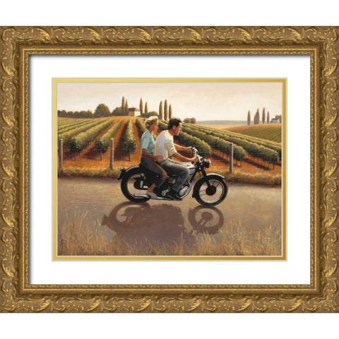 Tuscan Smapshot Gold Ornate Wood Framed Art Print with Double Matting by Sullivan, Myles