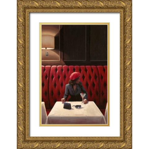 A Chance Encounter 1 Gold Ornate Wood Framed Art Print with Double Matting by Sullivan, Myles