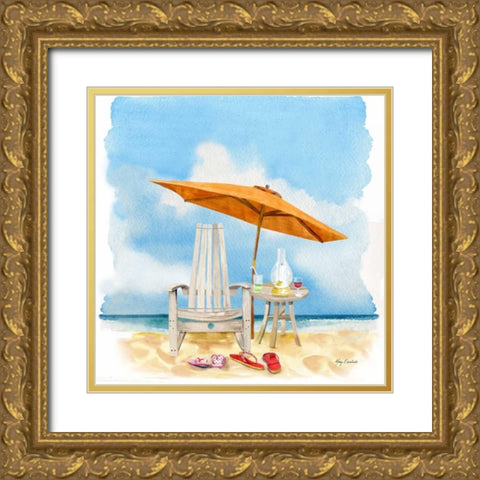 Best Seat In The House! Gold Ornate Wood Framed Art Print with Double Matting by Escobedo, Mary