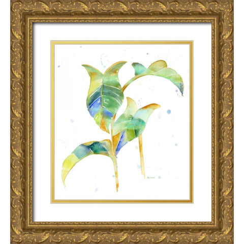 Watercolour Tropical 4 Gold Ornate Wood Framed Art Print with Double Matting by Escobedo, Mary