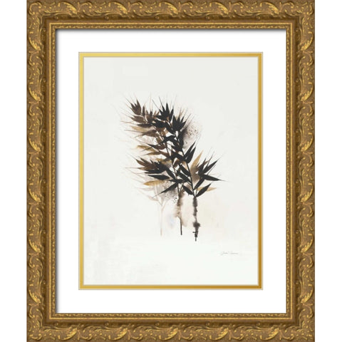 Field Study Grasses Gold Ornate Wood Framed Art Print with Double Matting by Gottschlag, Jurgen