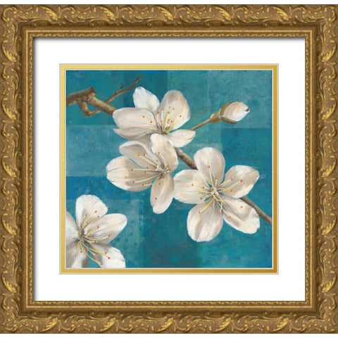 Blossom Branch                           Gold Ornate Wood Framed Art Print with Double Matting by Gottschlag, Jurgen