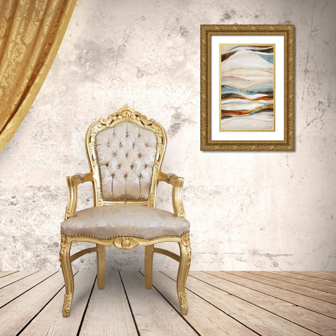 Open Sea 1 Gold Ornate Wood Framed Art Print with Double Matting by Bouchet