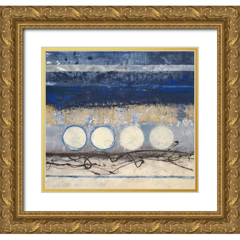 Partial Eclipse 1 Gold Ornate Wood Framed Art Print with Double Matting by Ioco, Filippo