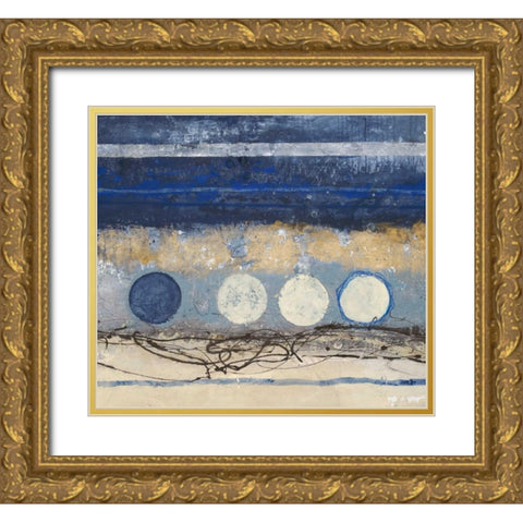Partial Eclipse 2 Gold Ornate Wood Framed Art Print with Double Matting by Ioco, Filippo
