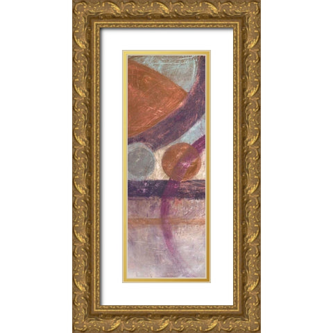 Pompeii 1 Gold Ornate Wood Framed Art Print with Double Matting by Loco, Filippo