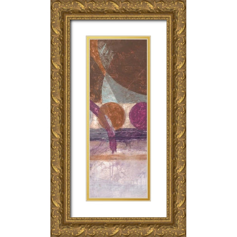 Pompeii 3 Gold Ornate Wood Framed Art Print with Double Matting by Loco, Filippo