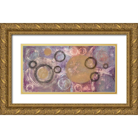 Circular Motion Gold Ornate Wood Framed Art Print with Double Matting by Loco, Filippo