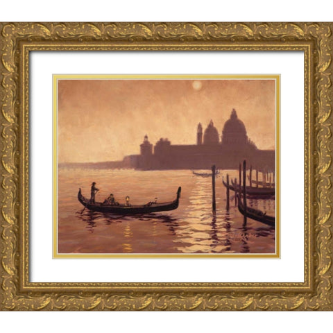 Holiday    Gold Ornate Wood Framed Art Print with Double Matting by Amber, Zeph