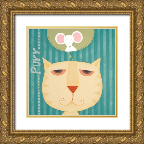 Dreaming of Mice  Gold Ornate Wood Framed Art Print with Double Matting by Shah, Sapna