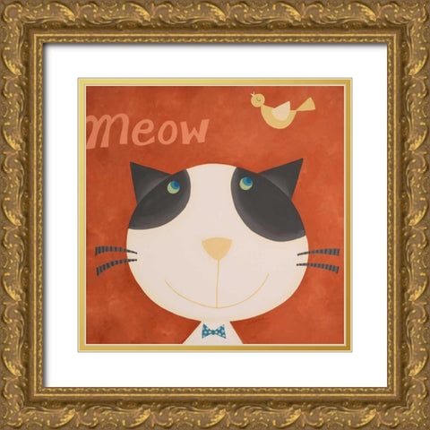 Dreaming of Birds Gold Ornate Wood Framed Art Print with Double Matting by Shah, Sapna