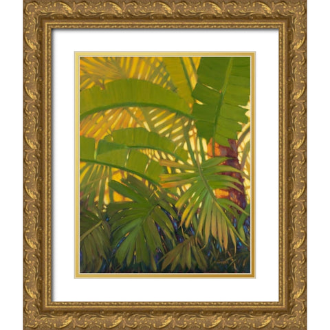 Sunshine Tropics 1 Gold Ornate Wood Framed Art Print with Double Matting by Charles, J