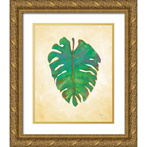 Havana Palm 1 Gold Ornate Wood Framed Art Print with Double Matting by Charles, J.