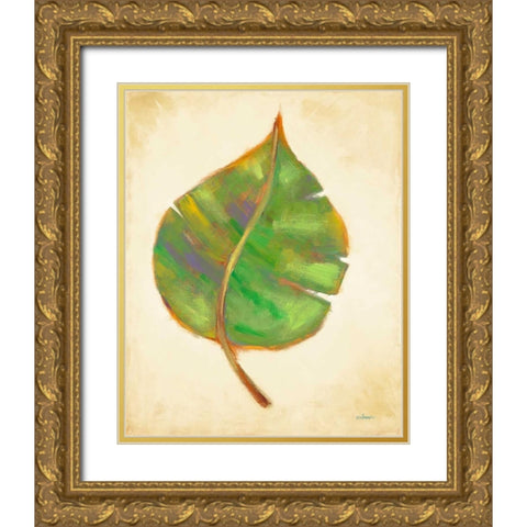 Havana Palm 3 Gold Ornate Wood Framed Art Print with Double Matting by Charles, J.