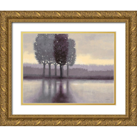 Lilac Creek 1 Gold Ornate Wood Framed Art Print with Double Matting by Wyatt, Norman Jr