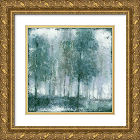 Somber Forest 1 Gold Ornate Wood Framed Art Print with Double Matting by Wyatt, Norman Jr.