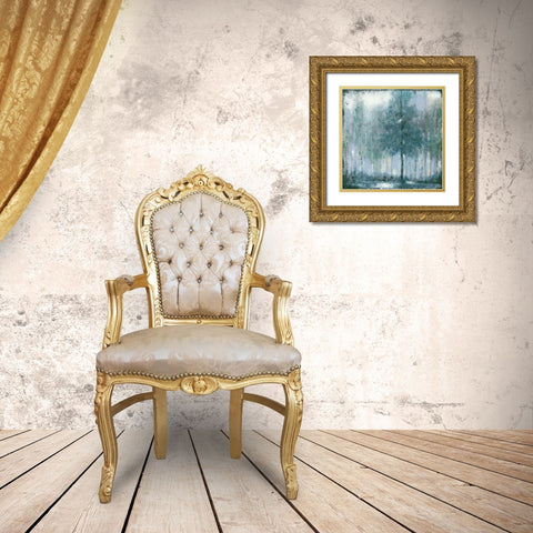 Somber Forest 2 Gold Ornate Wood Framed Art Print with Double Matting by Wyatt, Norman Jr.