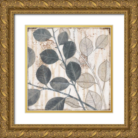 Elemental Leaves 2 Gold Ornate Wood Framed Art Print with Double Matting by Wyatt, Norman Jr.