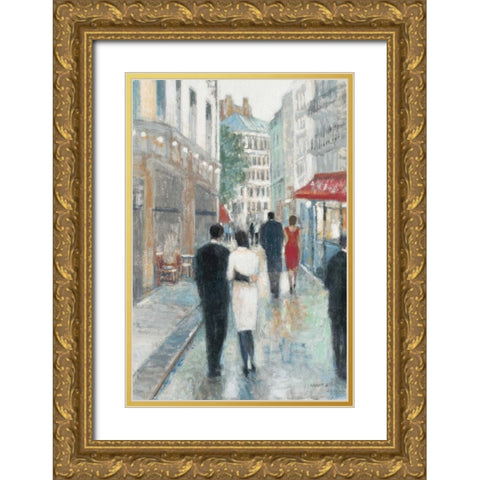 Paris Impressions 3 Gold Ornate Wood Framed Art Print with Double Matting by Wyatt, Norman Jr.