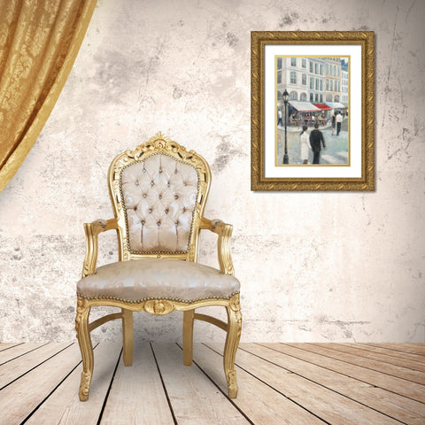 Paris Impressions 4 Gold Ornate Wood Framed Art Print with Double Matting by Wyatt, Norman Jr.