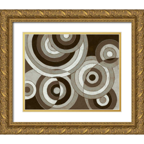 Midnight Blink Gold Ornate Wood Framed Art Print with Double Matting by Adams, Connor