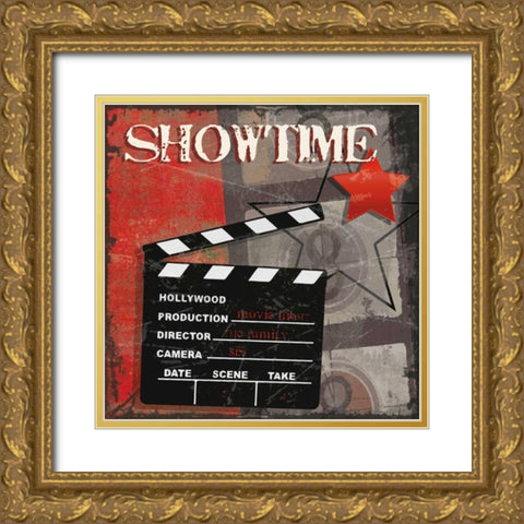 SHOWTIME Gold Ornate Wood Framed Art Print with Double Matting by Smith, Sandra