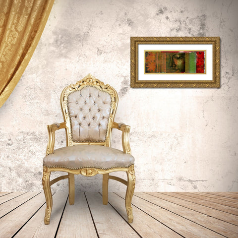 Buddha Story Gold Ornate Wood Framed Art Print with Double Matting by Robertson, Walter