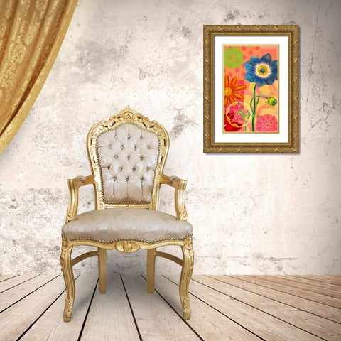 Brilliant Garden 2 Gold Ornate Wood Framed Art Print with Double Matting by Robertson, Walter