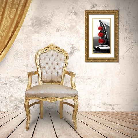 Gray Tailfin Gold Ornate Wood Framed Art Print with Double Matting by McCarthy, Matt