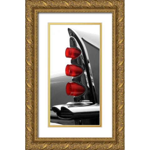 Gray Tailfin Gold Ornate Wood Framed Art Print with Double Matting by McCarthy, Matt