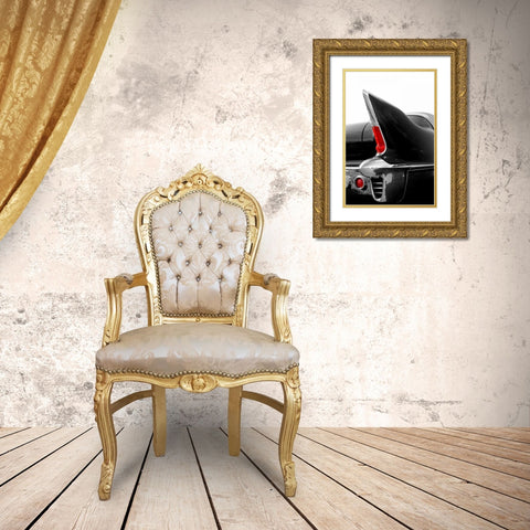 Black Tailfin Gold Ornate Wood Framed Art Print with Double Matting by McCarthy, Matt