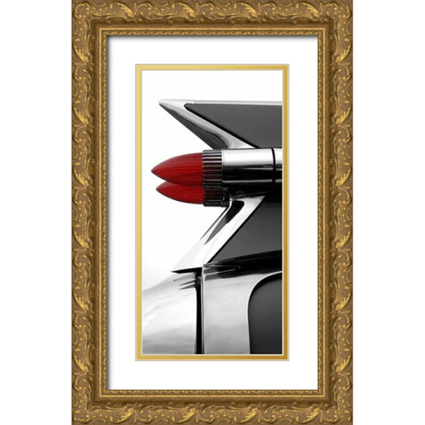 Charcoal Tailfin Gold Ornate Wood Framed Art Print with Double Matting by McCarthy, Matt