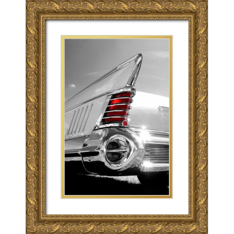 White Tailfin Gold Ornate Wood Framed Art Print with Double Matting by McCarthy, Matt