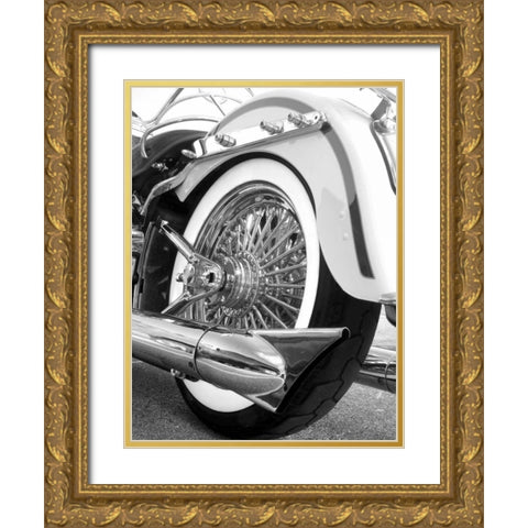 Rear Wheel Gold Ornate Wood Framed Art Print with Double Matting by McCarthy, Matt